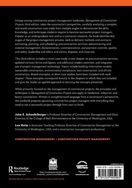 Produktbild: Management of Construction Projects