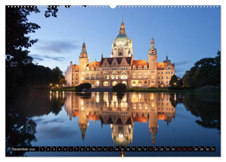 Produktbild: Deutschlands Hauptst&auml;dte (Wandkalender 2026 DIN A2 quer), CALVENDO Monatskalender