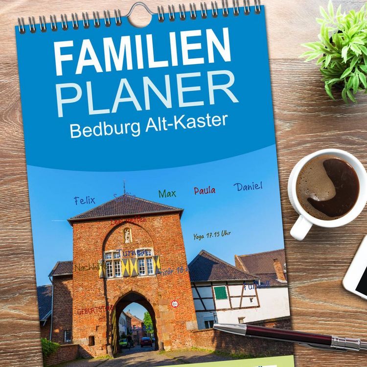 Produktbild: Familienplaner 2026 - Bedburg Alt-Kaster mit 5 Spalten (Wandkalender, 21 x 45 cm) CALVENDO