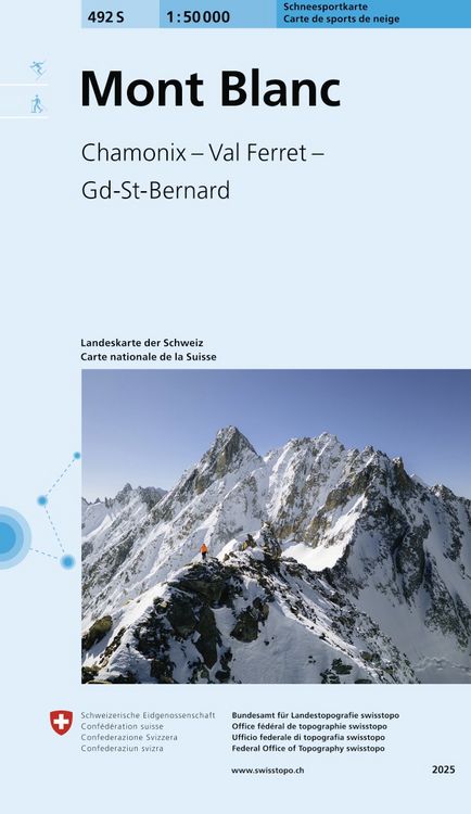 Produktbild: 492S Mont Blanc Schneesportkarte