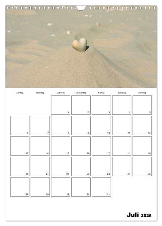 Produktbild: Ein herzliches Jahr (Wandkalender 2026 DIN A3 hoch), CALVENDO Monatskalender
