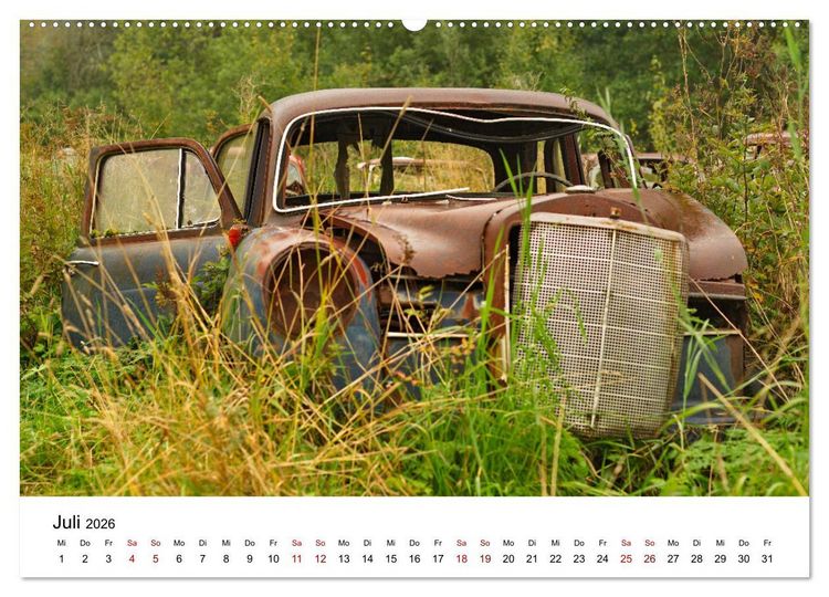 Produktbild: Rostende Legenden (hochwertiger Premium Wandkalender 2026 DIN A2 quer), Kunstdruck in Hochglanz