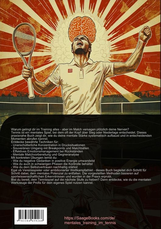 Produktbild: Mentale St&auml;rke im Tennis: Tennis im Kopf erfolgreich trainieren