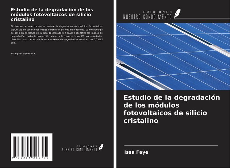 Produktbild: Estudio de la degradaci&oacute;n de los m&oacute;dulos fotovoltaicos de silicio cristalino