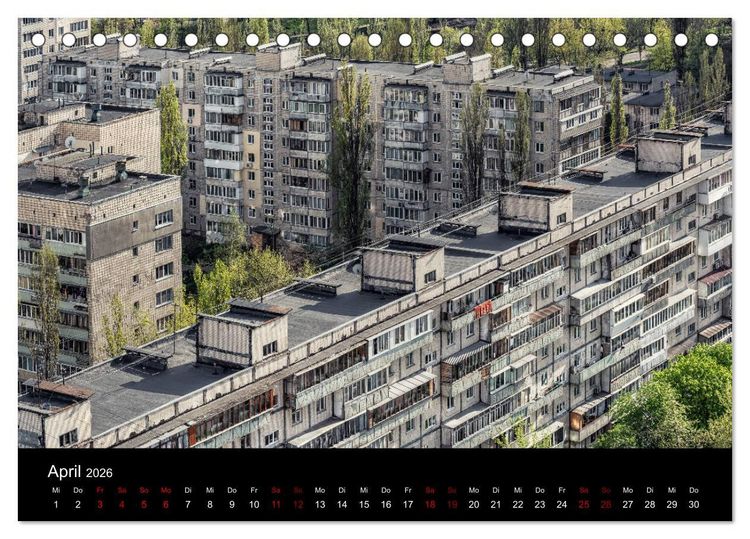Produktbild: Unterwegs in Kiew (Tischkalender 2026 DIN A5 quer), CALVENDO Monatskalender