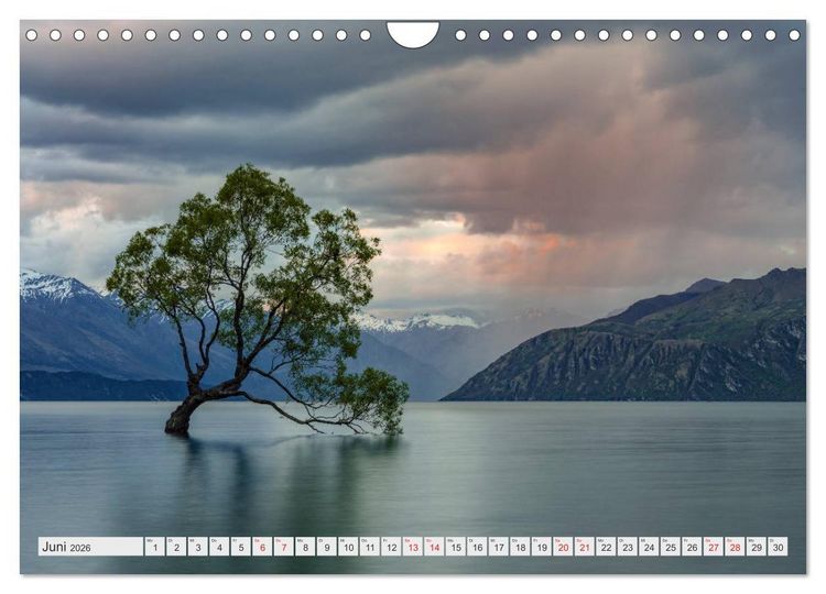 Produktbild: Neuseeland S&uuml;dinsel - Spektakul&auml;re Naturlandschaften im Kiwiland (Wandkalender 2026 DIN A4 quer), CALVENDO Monatskalender