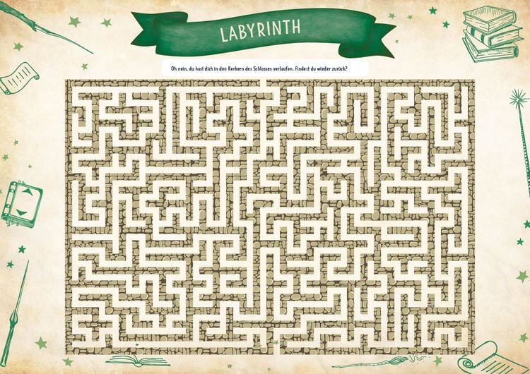 Produktbild: Der magische Spiel- und R&auml;tselblock f&uuml;r Harry Potter-Fans