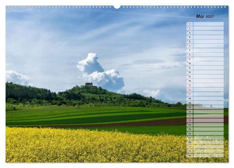 Produktbild: Rund um die Wurmlinger Kapelle (hochwertiger Premium Wandkalender 2027 DIN A2 quer), Kunstdruck in Hochglanz