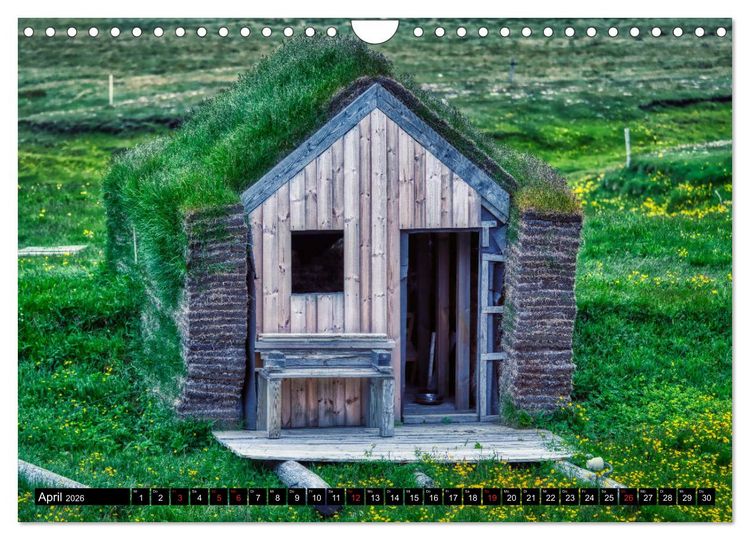 Produktbild: Eine Rundreise durch Island (Wandkalender 2026 DIN A4 quer), CALVENDO Monatskalender