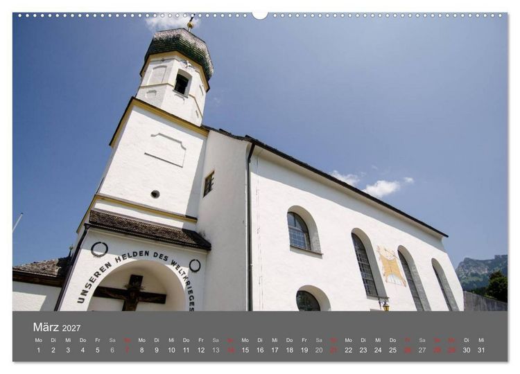 Produktbild: Tannheimer Tal (Wandkalender 2027 DIN A2 quer), CALVENDO Monatskalender
