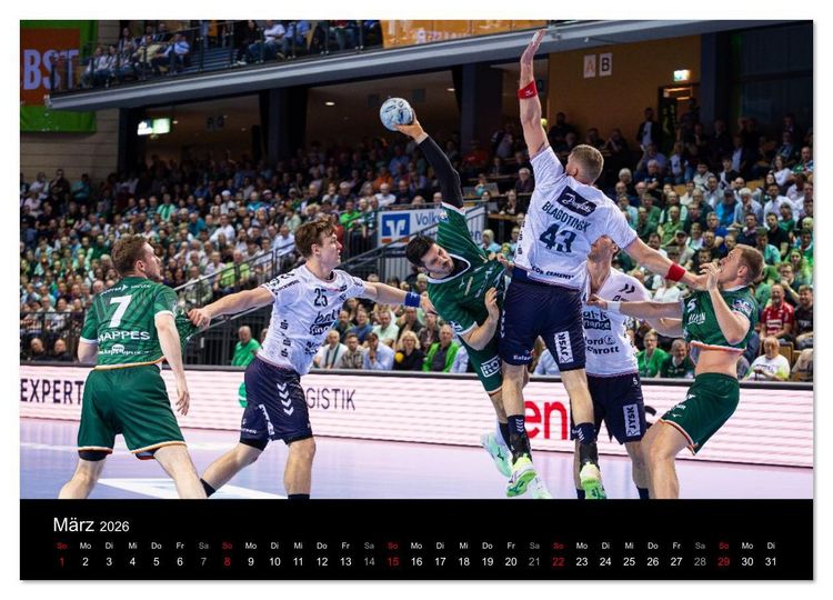 Produktbild: Kalender - HSG Wetzlar Handball Bundesliga Saison 2025/2026 (Wandkalender 2026 DIN A3 quer), CALVENDO Monatskalender