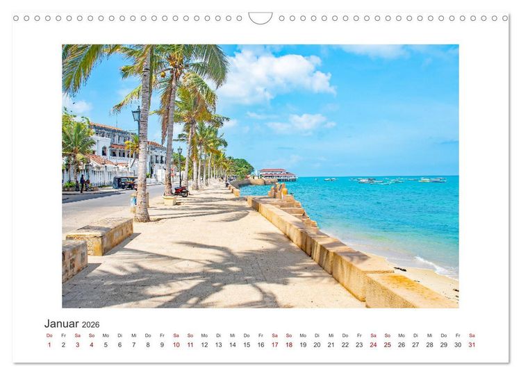 Produktbild: Stone Town - Impressionen (Wandkalender 2026 DIN A3 quer), CALVENDO Monatskalender