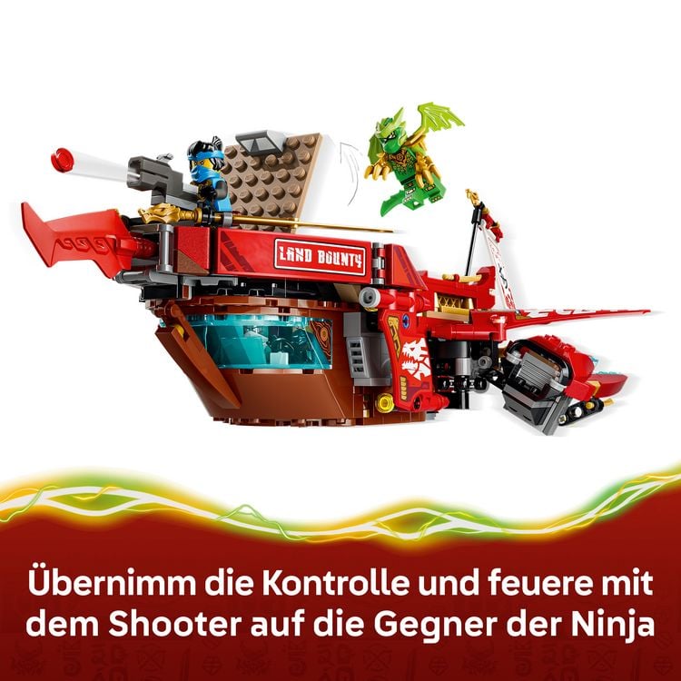 Produktbild: LEGO NINJAGO 71869 W&uuml;stensegler, Spielzeug-LKW f&uuml;r Kinder, 3 Fahrzeuge und 6 Minifiguren