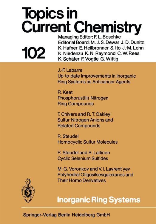 Produktbild: Inorganic Ring Systems