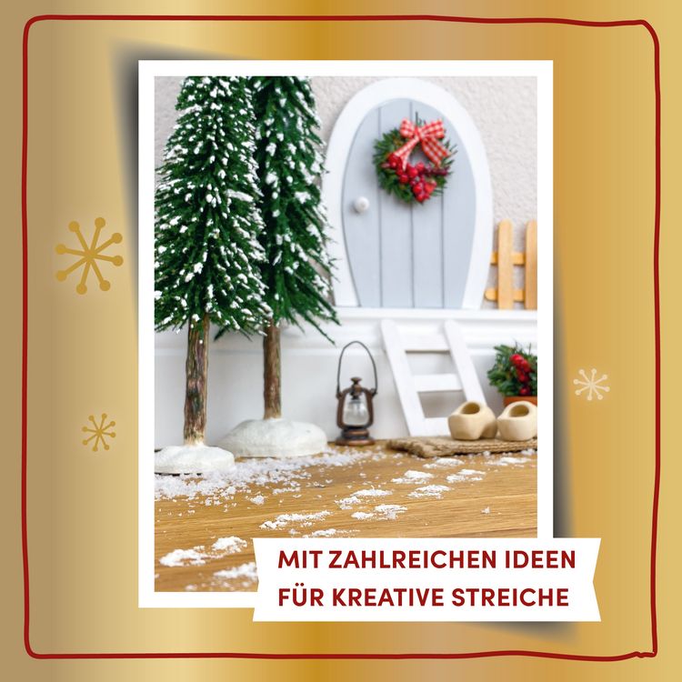 Produktbild: Wichtel-Weihnachtsspa&szlig; f&uuml;r Einsteiger. Bastelprojekte & Ideen rund um die Wichtelt&uuml;r