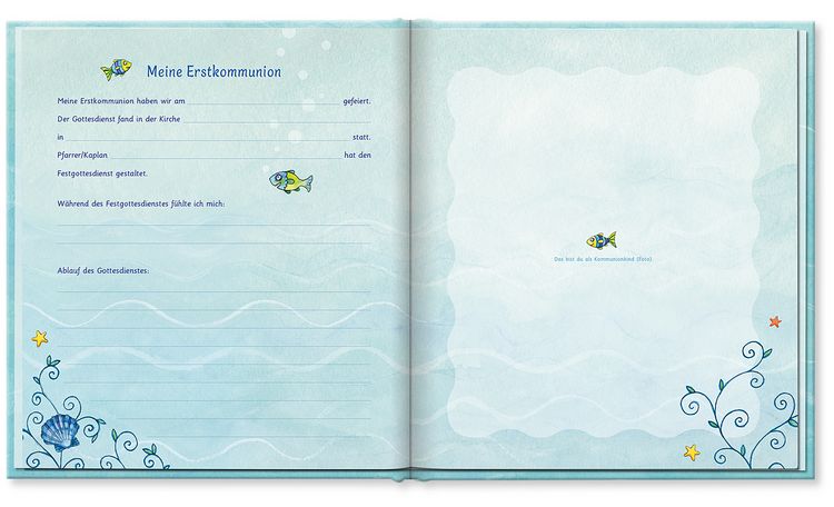 Produktbild: Der Wunschfisch. Erinnerungsalbum zur Erstkommunion