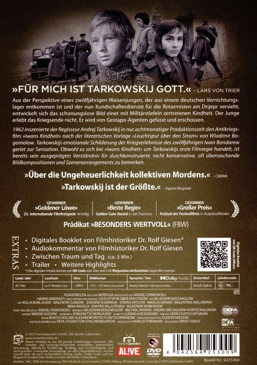 Produktbild: Iwans Kindheit &ndash; Special Restored Edition (DEFA Filmjuwelen)