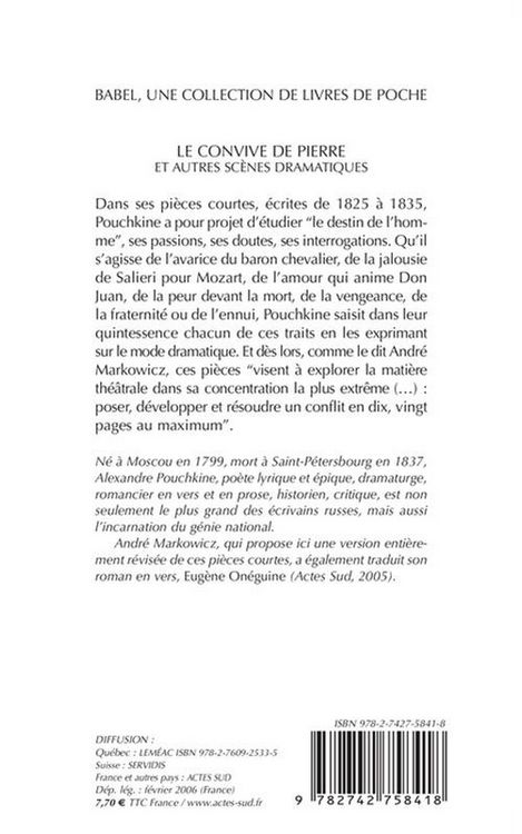 Produktbild: Le convive de pierre : et autres sc&egrave;nes dramatiques