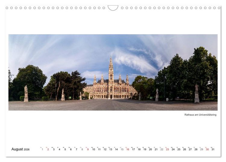 Produktbild: Wien Panoramen (Wandkalender 2026 DIN A3 quer), CALVENDO Monatskalender