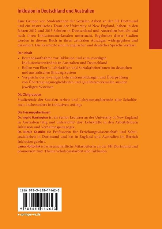 Produktbild: Inklusion in Deutschland und Australien