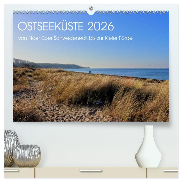 Produktbild: Ostseek&uuml;ste 2026 (hochwertiger Premium Wandkalender 2026 DIN A2 quer), Kunstdruck in Hochglanz