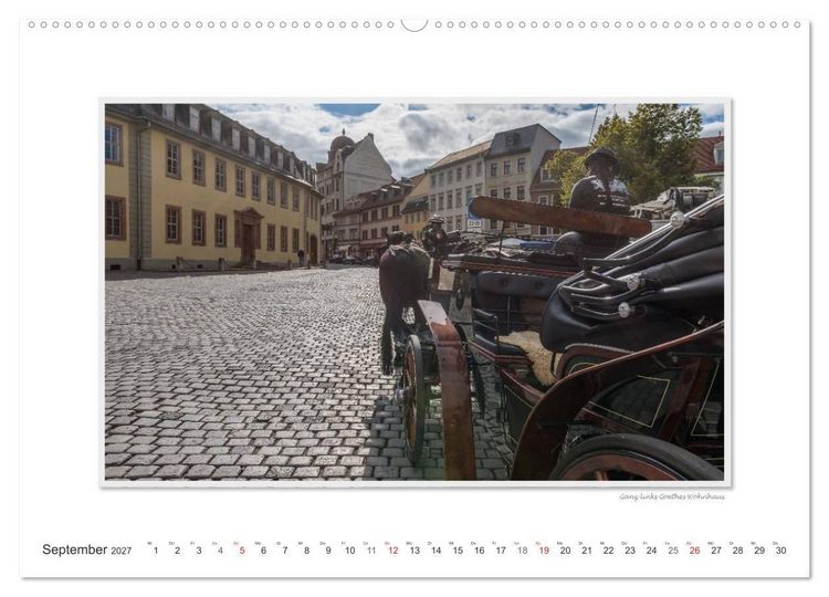Produktbild: Emotionale Momente: Weimarer Ansichten. (hochwertiger Premium Wandkalender 2027 DIN A2 quer), Kunstdruck in Hochglanz