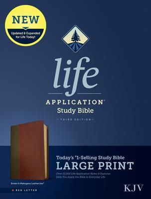 Produktbild: KJV Life Application Study Bible, Third Edition, Large Print (Leatherlike, Brown/Mahogany, Red Letter)