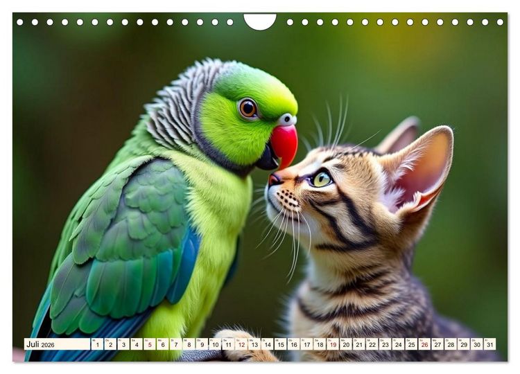 Produktbild: Ungew&ouml;hnliche Tierfreundschaften (Wandkalender 2026 DIN A4 quer), CALVENDO Monatskalender