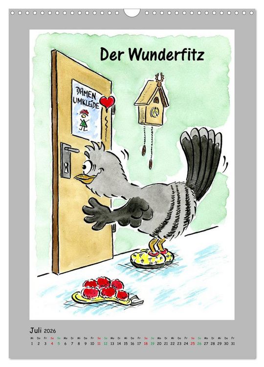 Produktbild: HarryKuckuck - Der Schwarzwald ruft (Wandkalender 2026 DIN A3 hoch), CALVENDO Monatskalender