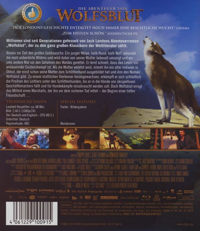 Produktbild: Die Abenteuer von Wolfsblut