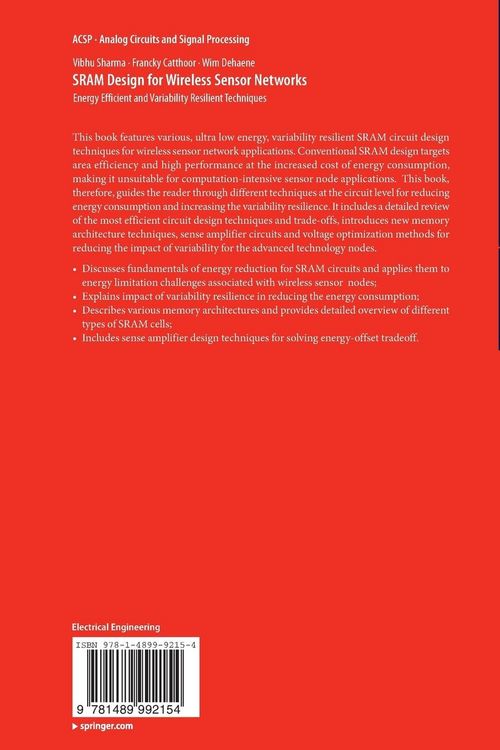 Produktbild: SRAM Design for Wireless Sensor Networks