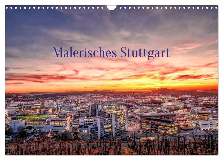 Produktbild: Malerisches Stuttgart (Wandkalender 2026 DIN A3 quer), CALVENDO Monatskalender