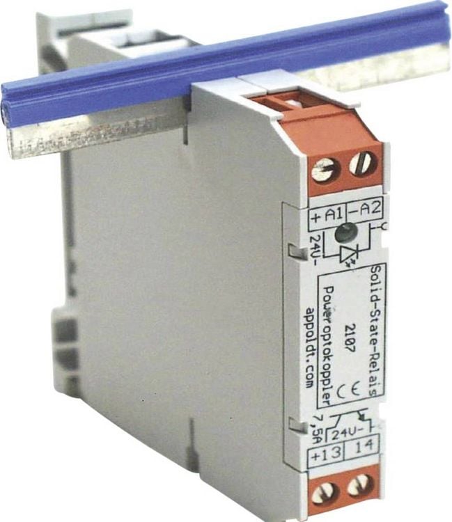 Produktbild: Appoldt Halbleiterrelais 2107 7.5A Schaltspannung (max.): 30 V/DC 1St.