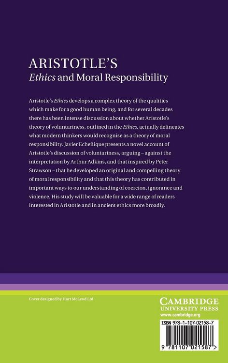 Produktbild: Aristotle's Ethics and Moral Responsibility