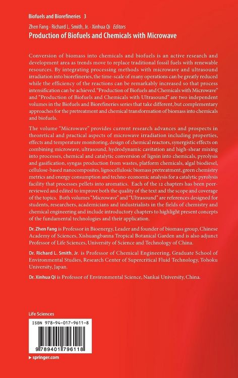 Produktbild: Production of Biofuels and Chemicals with Microwave