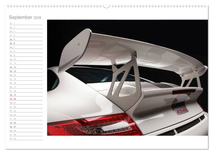 Produktbild: Porsche GT3RS 4,0 (Wandkalender 2026 DIN A2 quer), CALVENDO Monatskalender