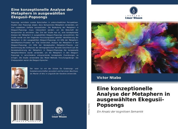 Produktbild: Eine konzeptionelle Analyse der Metaphern in ausgew&auml;hlten Ekegusii-Popsongs
