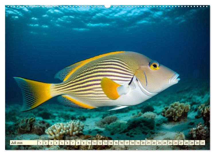 Produktbild: Faszinierende Fische (hochwertiger Premium Wandkalender 2026 DIN A2 quer), Kunstdruck in Hochglanz
