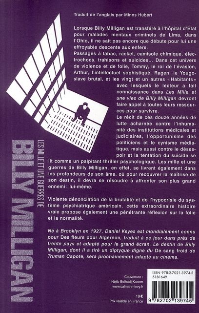 Produktbild: Les Mille et une Guerres de Billy Milligan