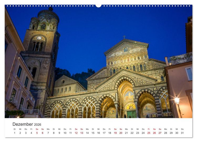 Produktbild: Malerische Amalfik&uuml;ste (hochwertiger Premium Wandkalender 2026 DIN A2 quer), Kunstdruck in Hochglanz