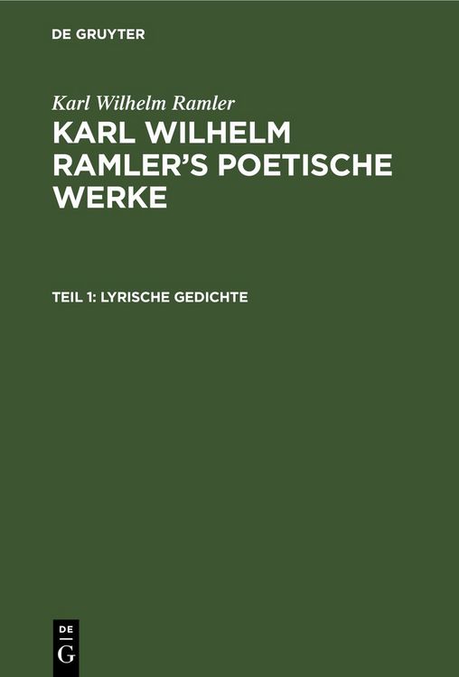 Produktbild: Lyrische Gedichte