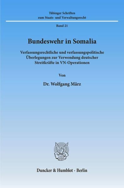 Produktbild: Bundeswehr in Somalia.