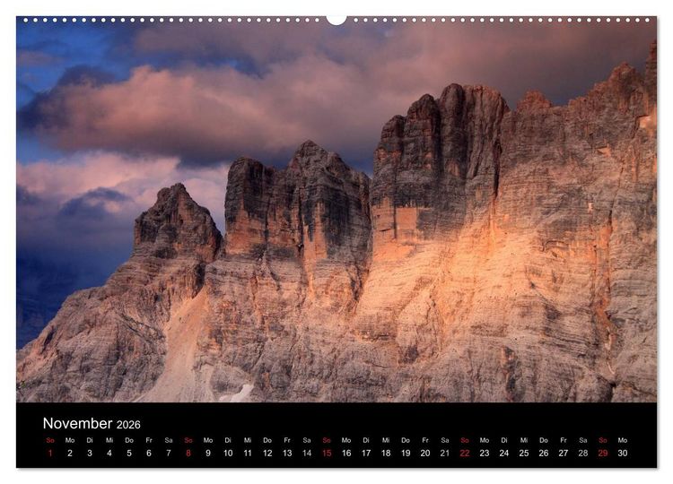 Produktbild: Idyllische Dolomiten (hochwertiger Premium Wandkalender 2026 DIN A2 quer), Kunstdruck in Hochglanz