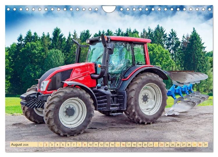 Produktbild: Traktoren - Giganten in der Landwirtschaft (Wandkalender 2026 DIN A4 quer), CALVENDO Monatskalender