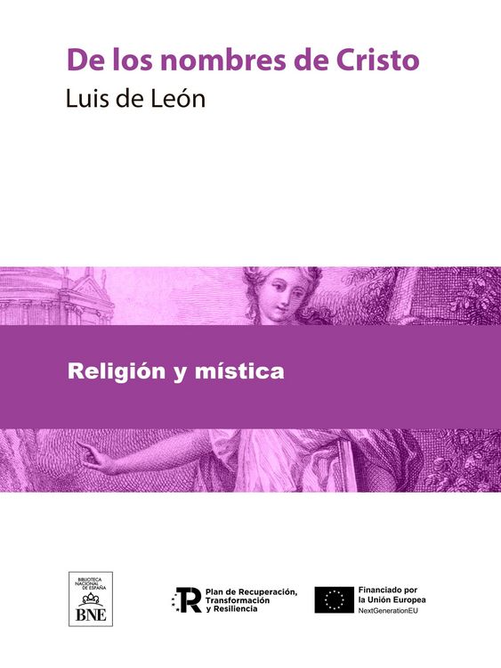 Produktbild: De los nombres de Cristo