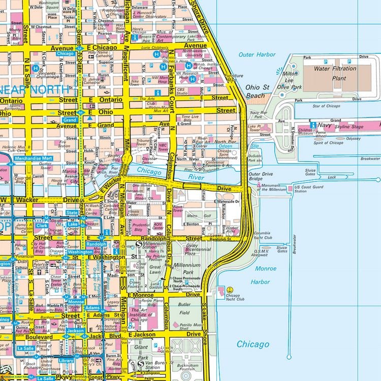 Produktbild: MARCO POLO Cityplan Chicago 1 : 15.000