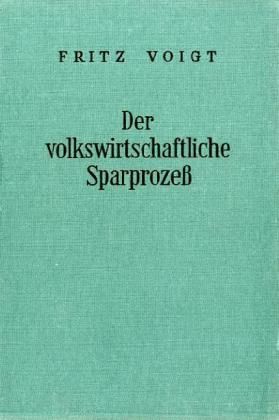 Produktbild: Der volkswirtschaftliche Sparproze&szlig;