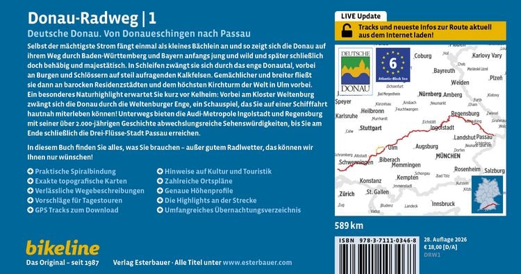 Produktbild: Donauradweg / Donau-Radweg 1