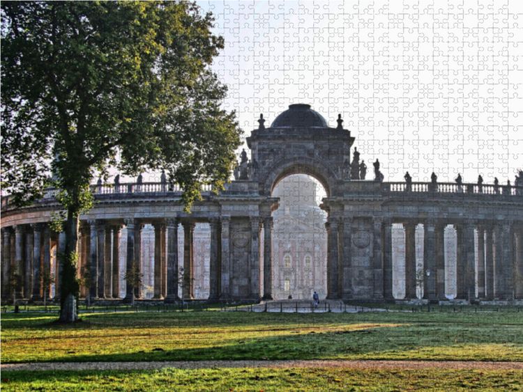 Produktbild: CALVENDO Puzzle Communs, im Hintergrund das Neue Palais | 2000 Teile Lege-Gr&ouml;&szlig;e 90x67cm Foto-Puzzle f&uuml;r gl&uuml;ckliche Stunden