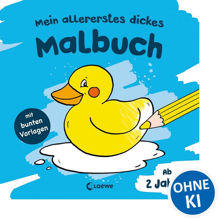 Produktbild: Mein allererstes dickes Malbuch (Badeente)